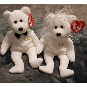 Ty Beanie Babies Mr. And Mrs. bride and groom from 2001